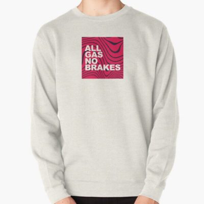 All Gas No Brakes Logo Pewdiepie Pattern Block Pullover Sweatshirt RB2405 product Offical Channel 5 Merch