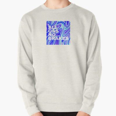 All Gas No Brakes Logo Pearlescent Block Pullover Sweatshirt RB2405 product Offical Channel 5 Merch